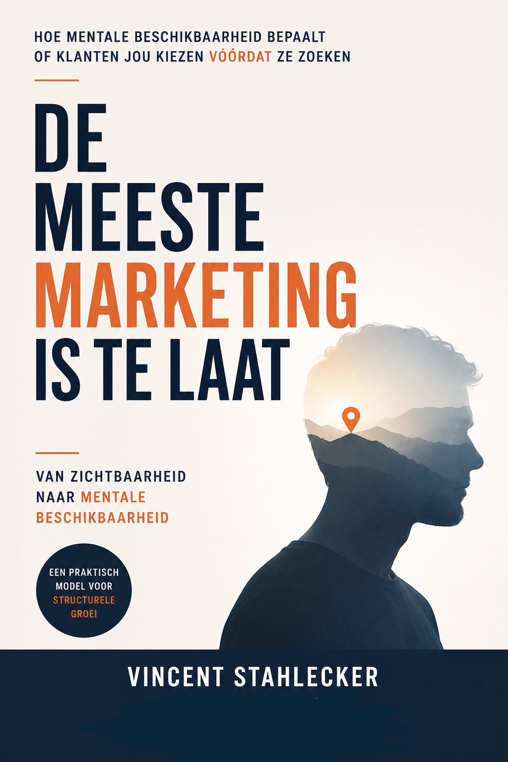 De Meeste Marketing Is Te Laat – boek­omslag